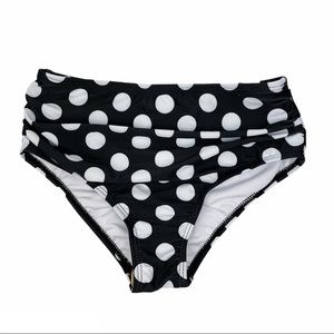 High Waist‎ Bikini Bottom Polka Dot